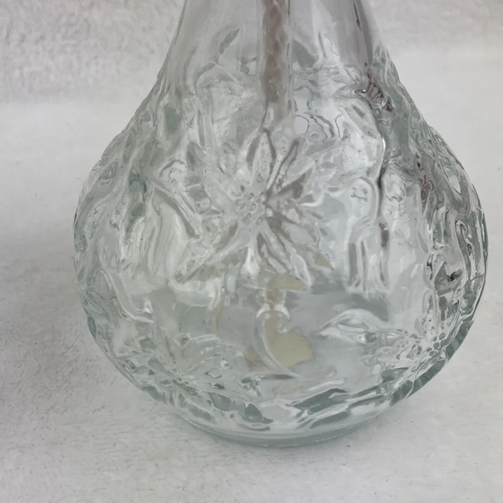 Princess House Fantasia Pressed Glass Oil Lamps Set of 2